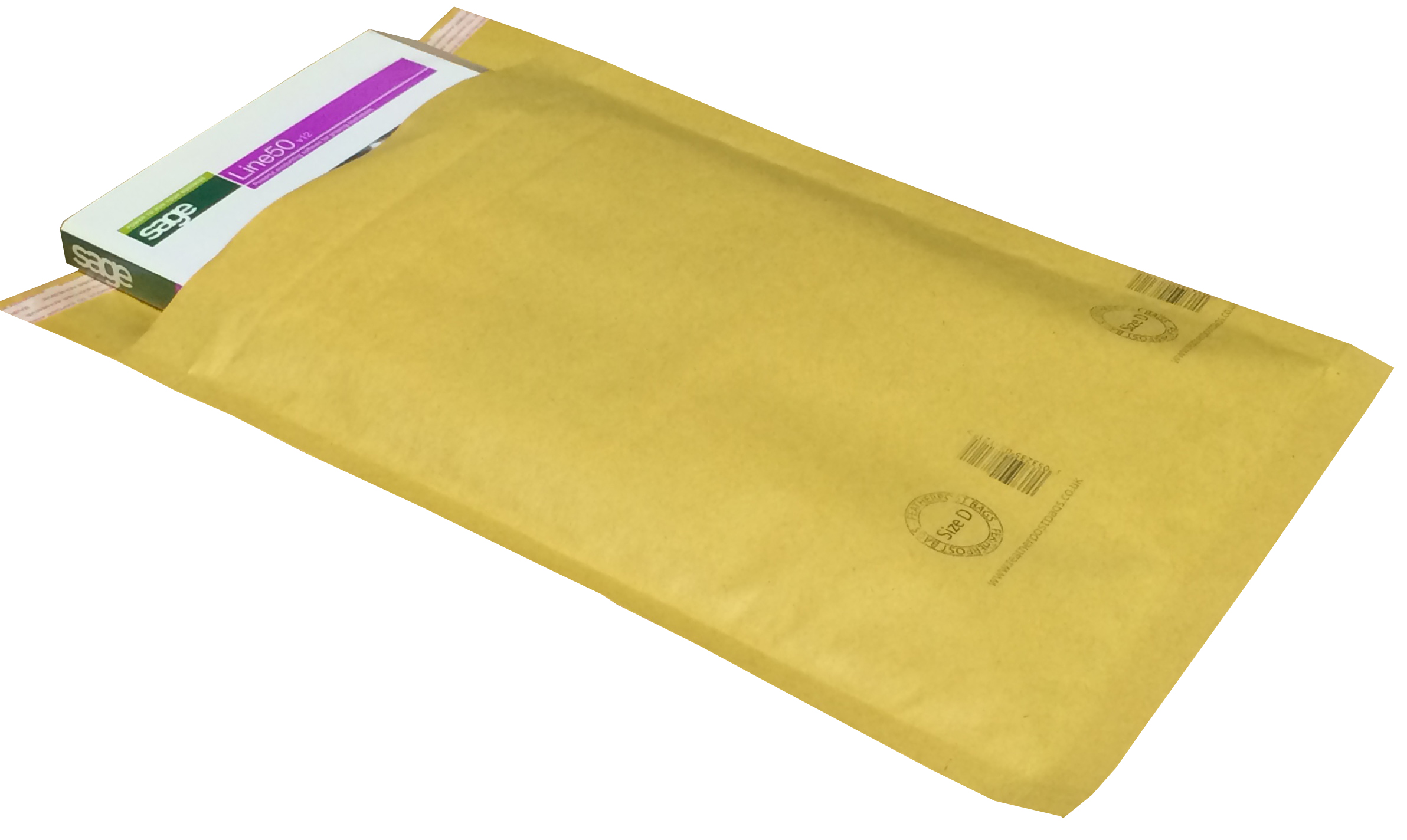 FeatherpostBags Gold Bubble Lined Envelope Size D 