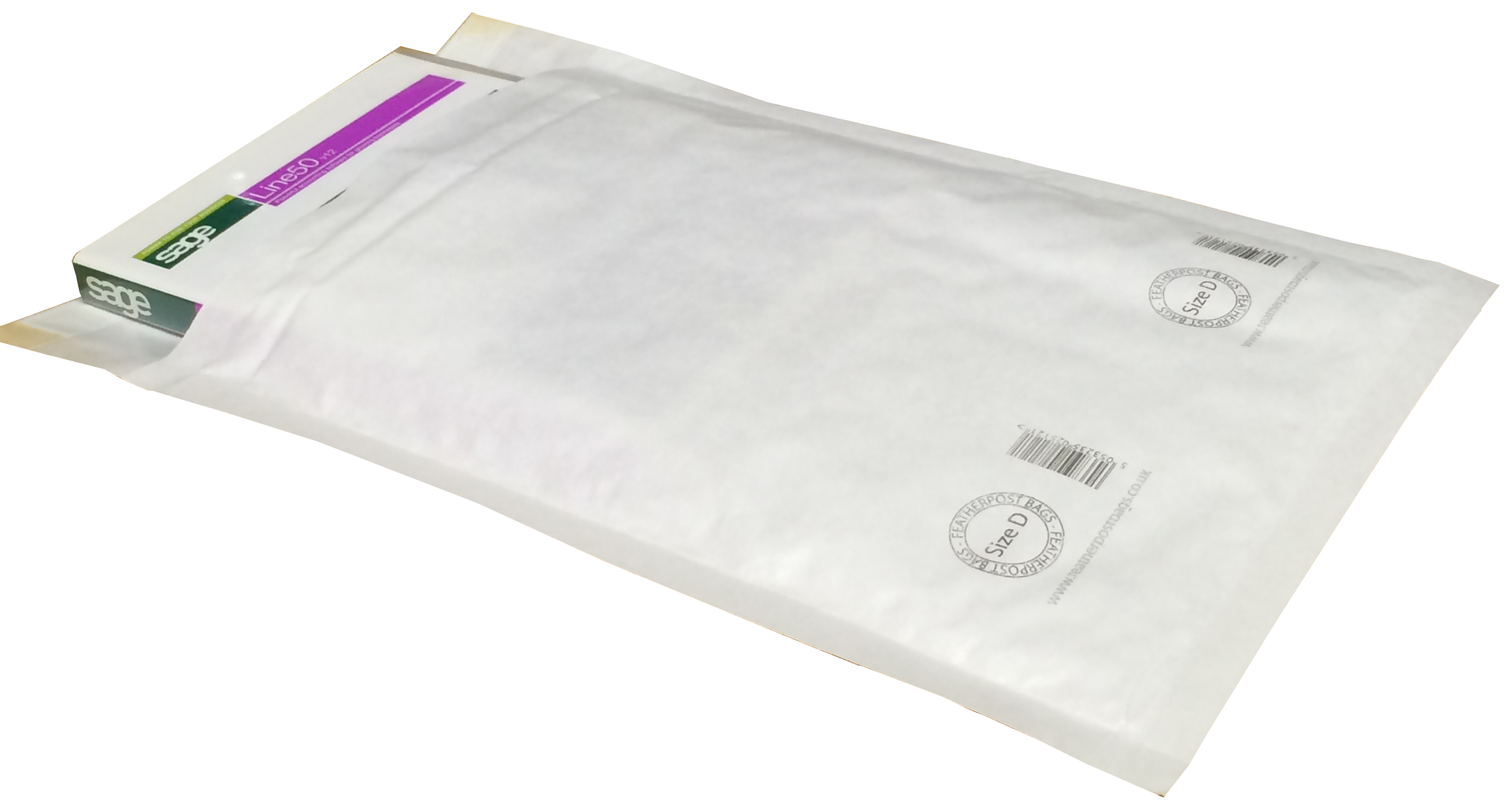 FeatherpostBags White Bubble Lined Envelope Size D 
